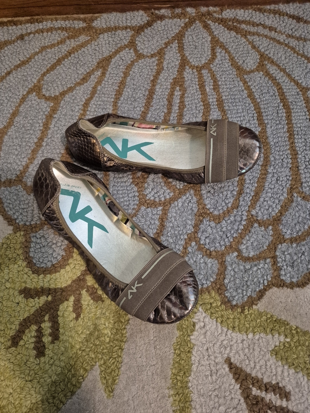 Anne Klein Sport Brownish Bronze Slip-On Ballet Flats Size 8.5